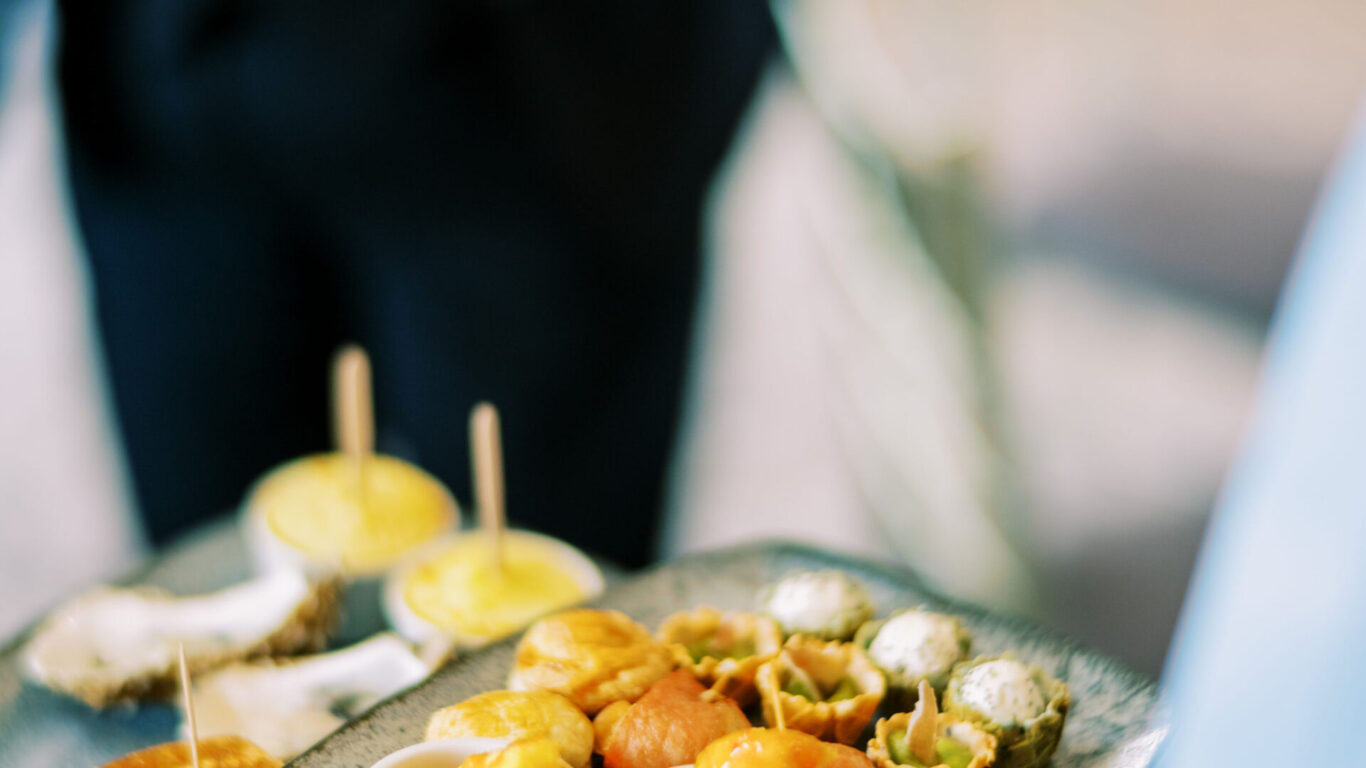 Julie and Kyle canapes